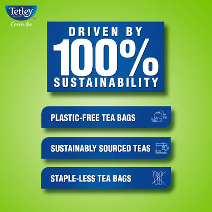 TETLEY/ GREEN TEA/ LEMON &amp; HONEY NATURAL FLAVOURS(25n TEA BAGS)