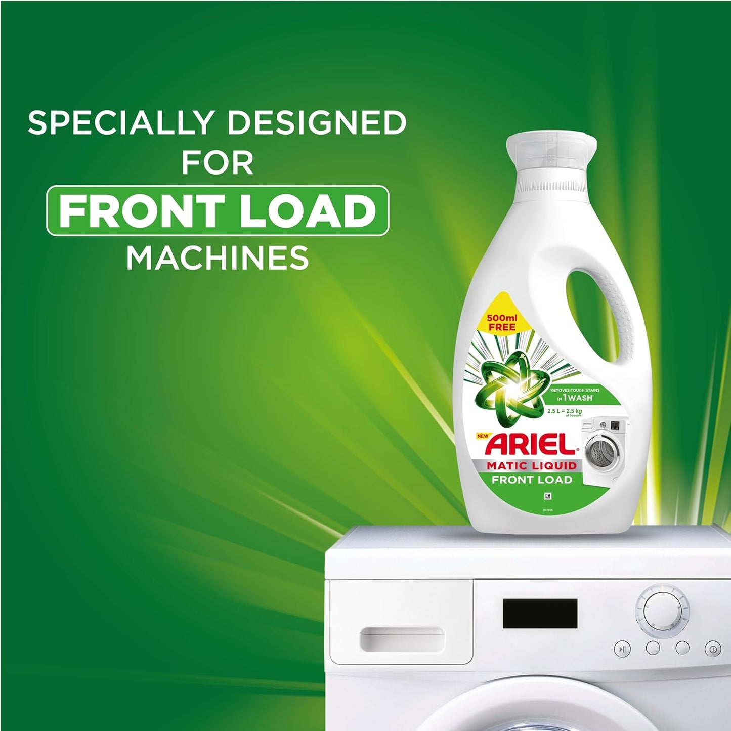 Ariel/ Matic Liquid/ Front Load (2L + 500 ml Free)