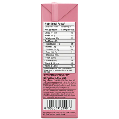 Epigamia/ Strawberry Milkshake (180ml)