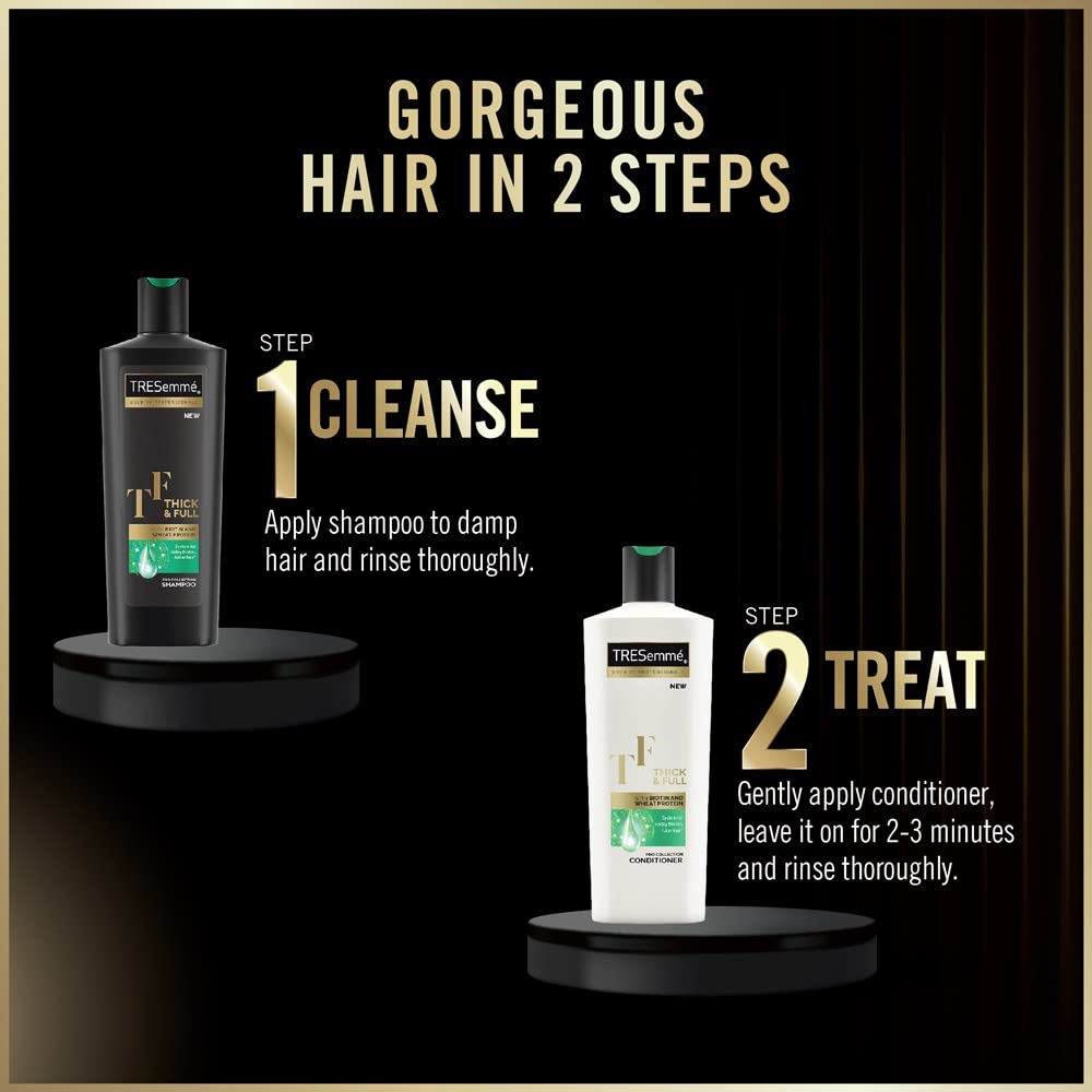 TRESemme/ THICK & FULL SHAMPOO/ WITH BIOTIN & WHEAT PROTEIN(180ml)