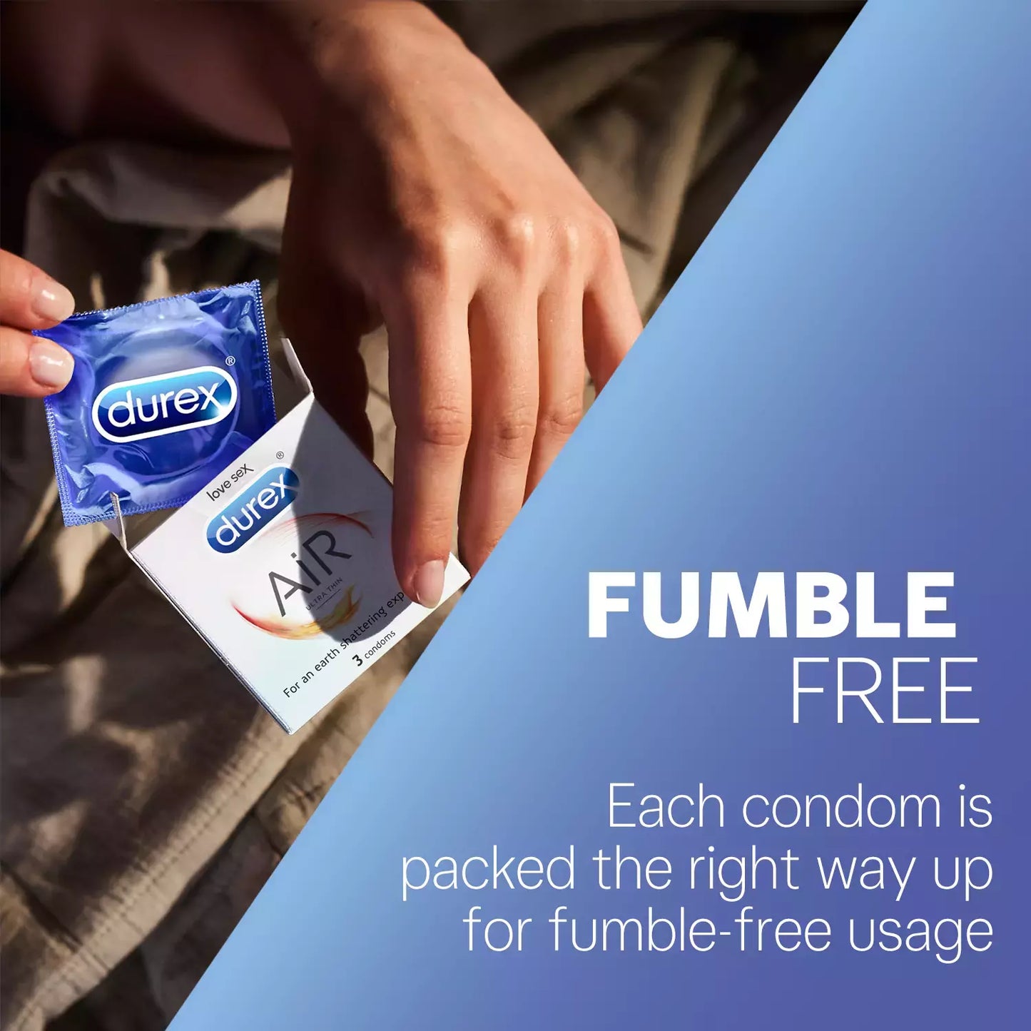 Durex/ Air- Ultra Thin Condoms(10N)/ For an Earth Shattering Experience