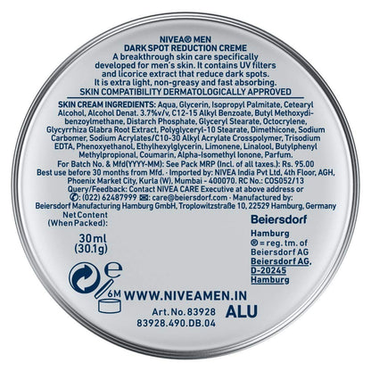 NIVEA MEN DARK SPOT REDUCTION CREME (30ml)