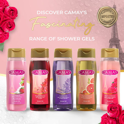 CAMAY PARIS ROMANTIQUE SHOWER GEL(with an elegant fragrance of scarlet roses)(500ml)