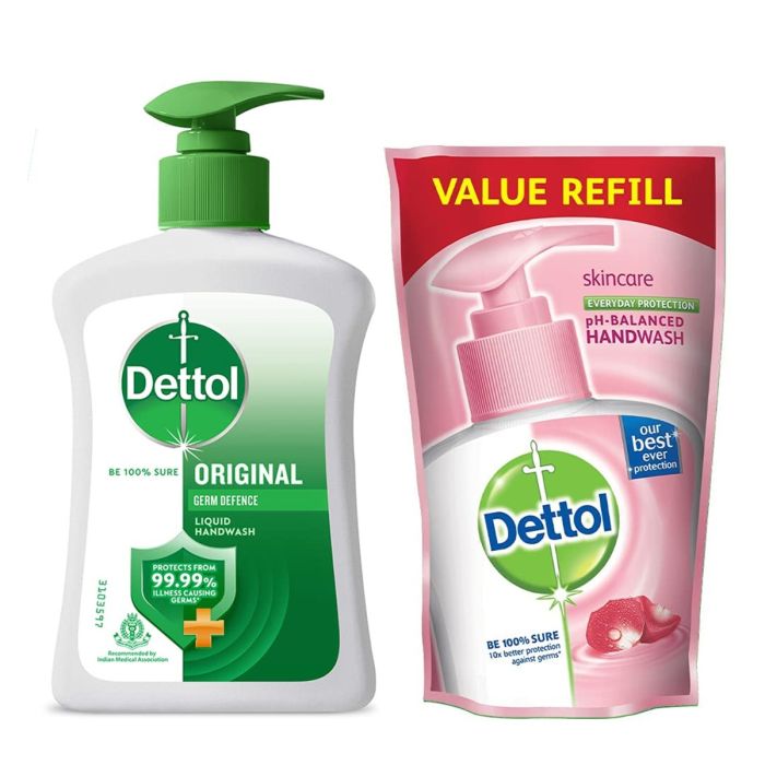 DETTOL ORIGINAL LIQUID HANDWASH (200ml)(FREE 175ml REFIL)