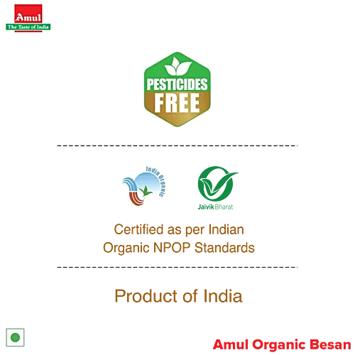 Amul/ Organic - Besan(500g) - Free  From Pesticides