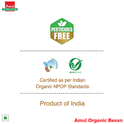 Amul/ Organic - Besan(500g) - Free  From Pesticides