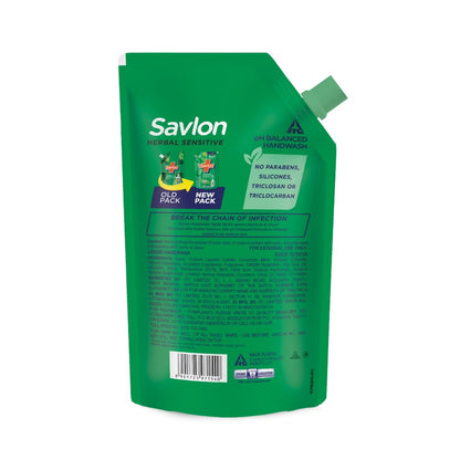 SAVLON/ HERBAL SENSITIVE HANDWASH REFIL(675ml)