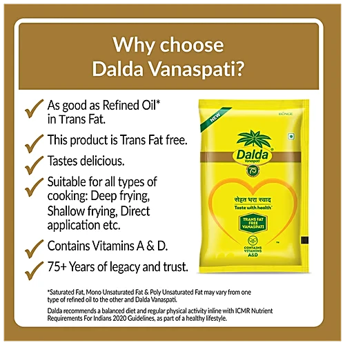 Dalda/ Vanaspati (1lt)- Trans Fat Free