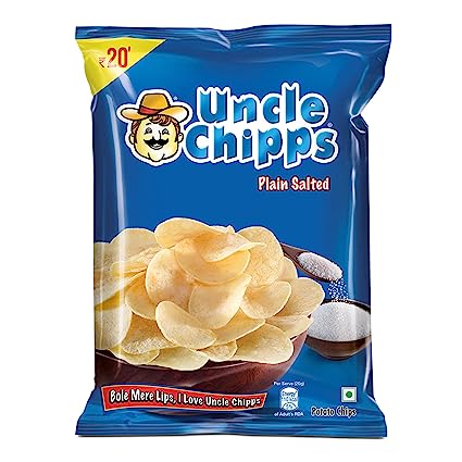 Uncle Chips Plain Salted 50gm