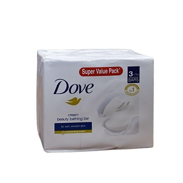 DOVE CREAM BEAUTY BATHING BAR (3x75gm)