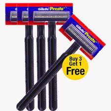 GILLETTE PRESTO (BUY 3 GET 1 FREE)