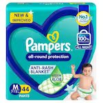 PAMPER ALL ROUND PROTECTION PANTS M (7-12kg)(44 pants)