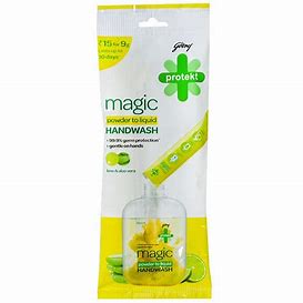 GODREJ MAGIC READY TO MIX HANDWASH LIME&ALOEVERA (9gm MAKE 200ML)