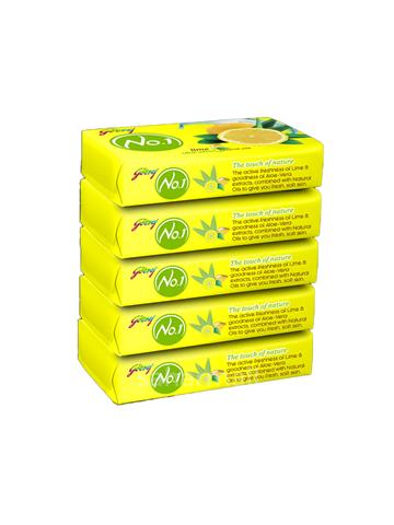 GODREJ No.1 LIME ALOEVERA (BUY 4 GET 1) (5x100gm)