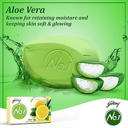 GODREJ No.1 LIME ALOEVERA (BUY 4 GET 1) (5x100gm)