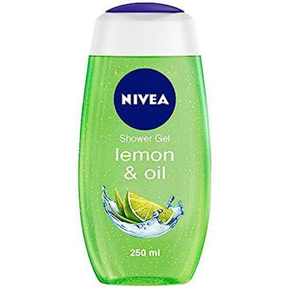 NIVEA SHOWER GEL LEMON &amp; OIL (NATURALLY CARING &amp; REFRESHING) (250ml)