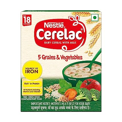NESTLE CERELAC 5 GRAINS &amp; VEGETABLES (FROM 18 TO 24 MONTHS)