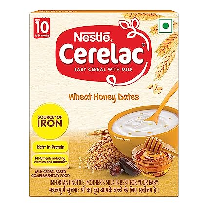 NESTLE CERELAC (FROM 10 TO 24 MONTHS) WHEAT HONEY DATES (300gm)