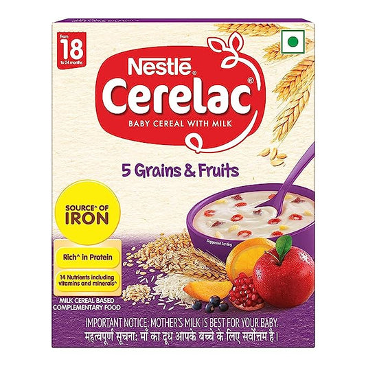 NESTLE CERELAC FROM 18 TO 24 MONTHS 5 GRAINS & FRUITS 300gm