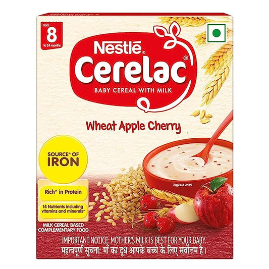NESTLE CERELAC FROM 8 TO 24 MONTHS WHEAT APPLE CHERRY 300gm
