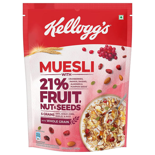 KELLOGGS MUESLI FRUIT, NUT & SEEDS (500gm)
