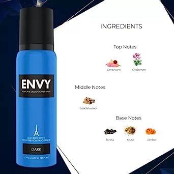 ENVY PERFUME DEODRANT SPRAY DARK (120ml)