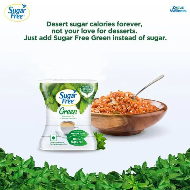 SUGAR FREE GREEN WITH STEVIA (100 PELLETS)