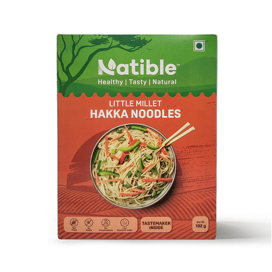 Natible/ Little Millet Hakka Noodles(192gm)