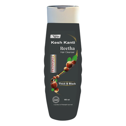 PATANJALI KESH KANTI REETHA HAIR CLEANSER THICK & BLACK (180ml)